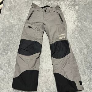 LL Bean Pants Womens XS Gray Black Gore-Tex Nylon Shell Ski Snow